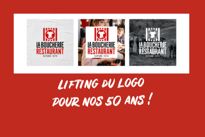 Logo lifting franchise La Boucherie Restaurant